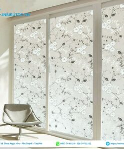 in họa tiết trên nền decal mờ