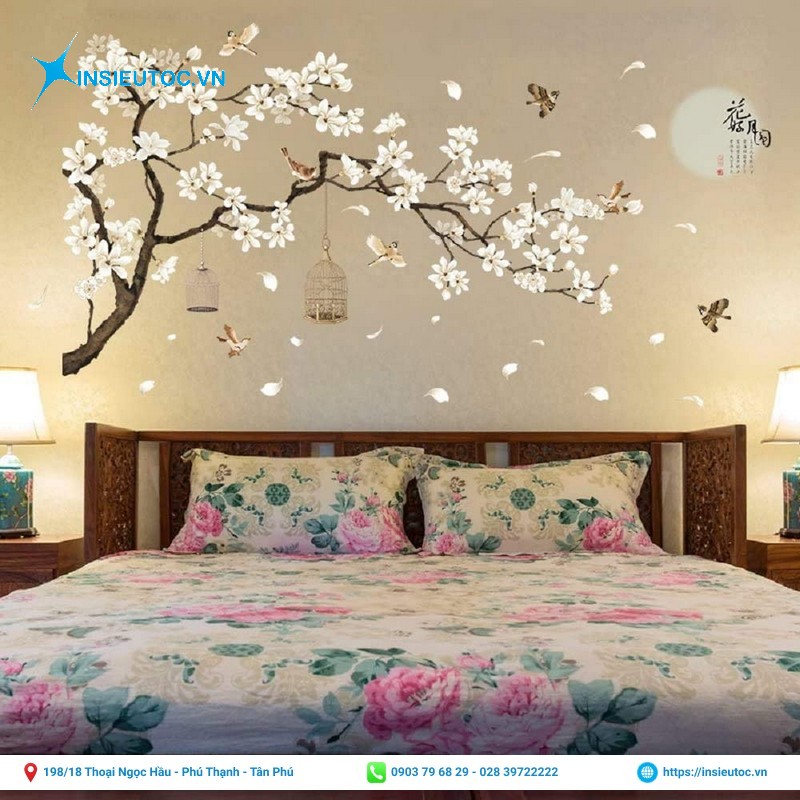 decal trang trí phòng ngủ