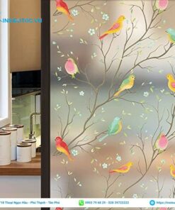 decal trang trí họa tiết dán kính