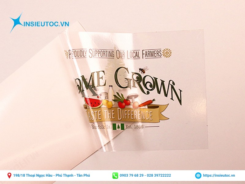 Logo decal trong hình chữ nhật