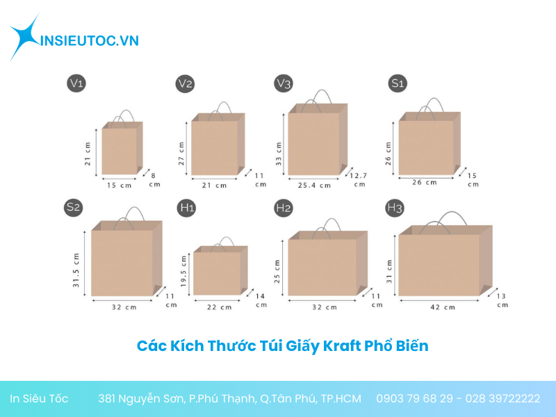 địa chỉ in túi giấy kraft chất lượng tại hcm - In Siêu Tốc