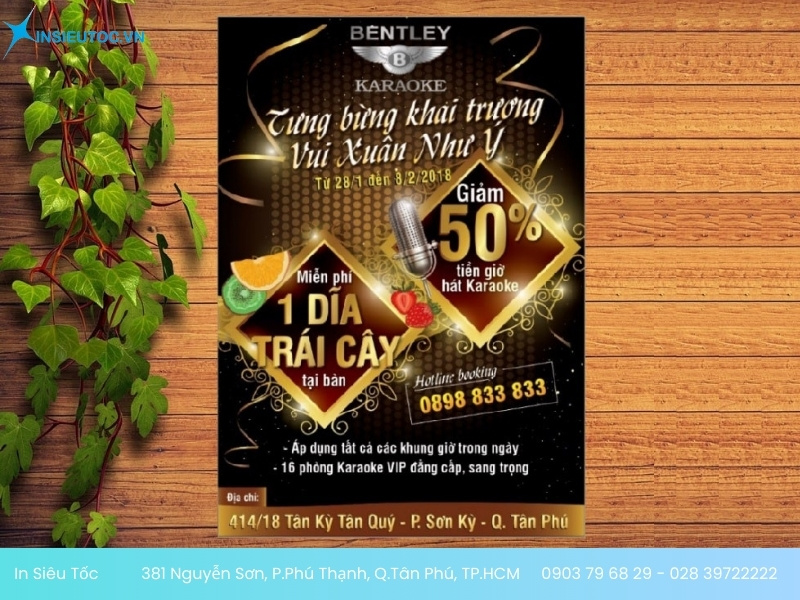 địa điểm in tờ rơi khai trương
