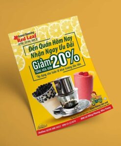 tờ rơi trà sữa