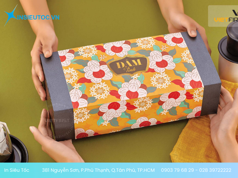 hộp giấy đựng quà - In Siêu Tốc