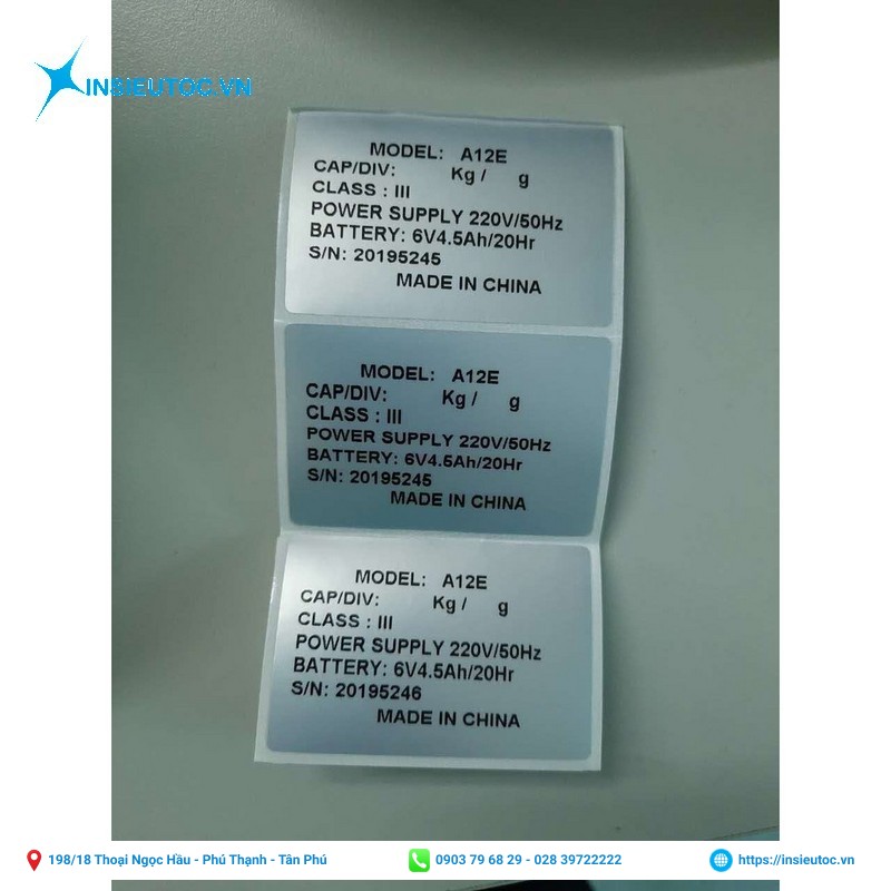 mẫu logo decal tráng bạc