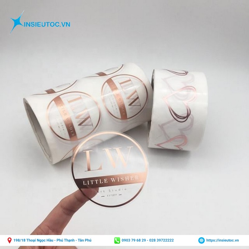 mẫu decal trong suốt hình tròn