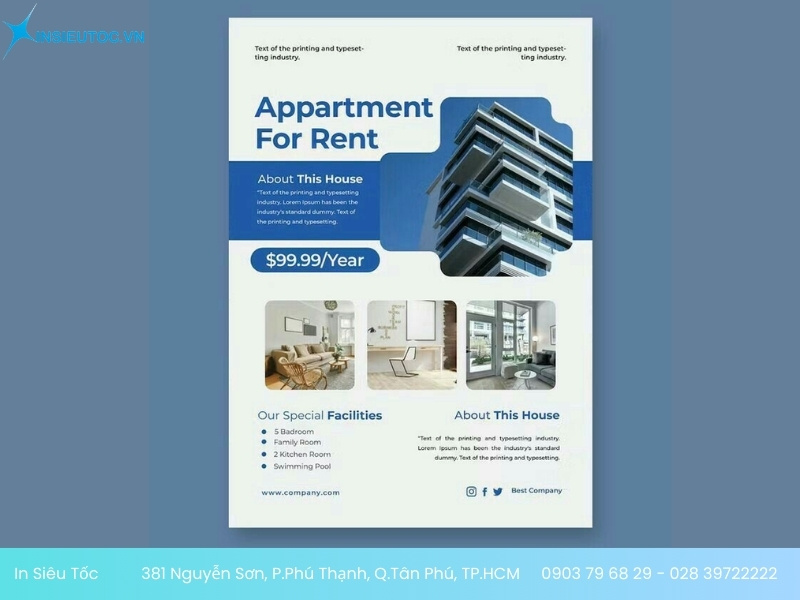 in tờ rơi bất động sản