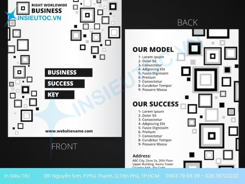 in tờ rơi đen trắng tại tphcm