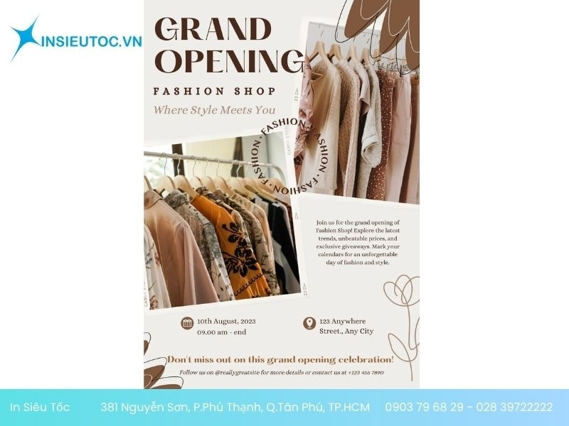 in tờ rơi khai trương