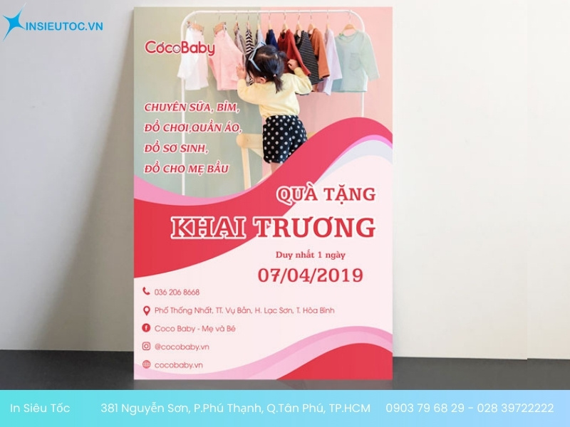in tờ rơi khai trương giá rẻ
