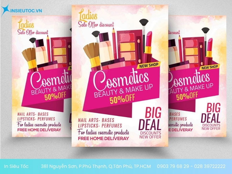 in tờ rơi mỹ phẩm
