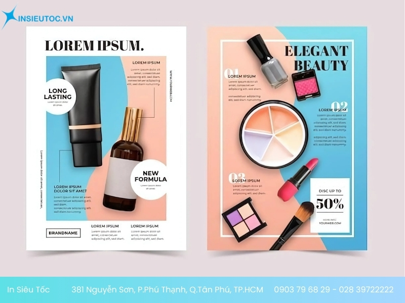 in tờ rơi mỹ phẩm