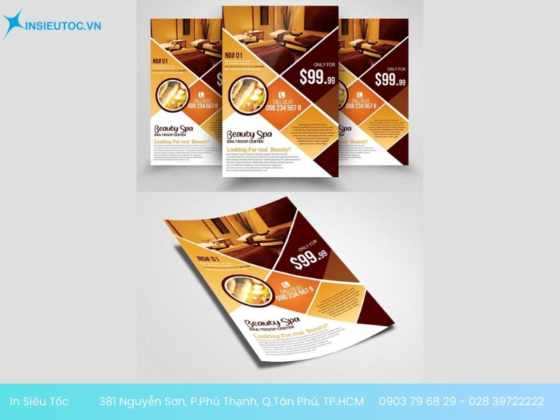 in tờ rơi spa uy tín