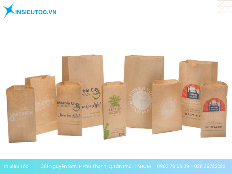 in túi giấy kraft rẻ - In Siêu Tốc