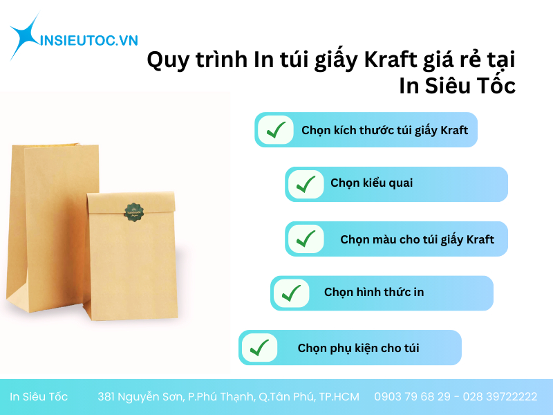 in túi giấy kraft tại hồ chí minh - In Siêu Tốc