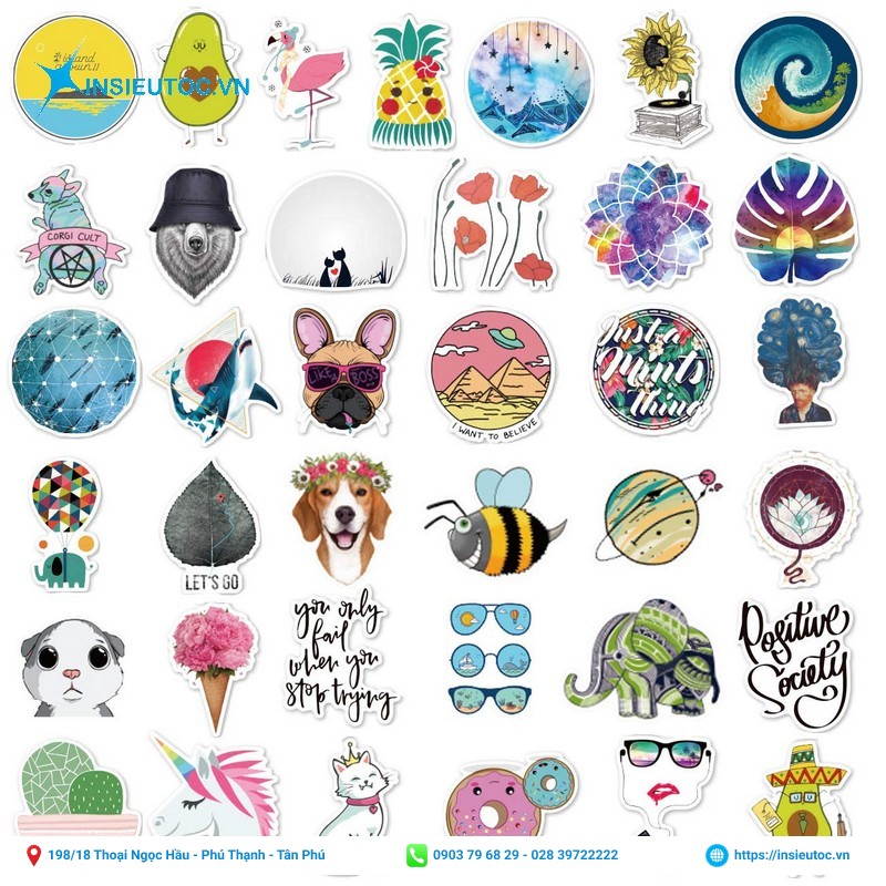 hình dán sticker nhỏ