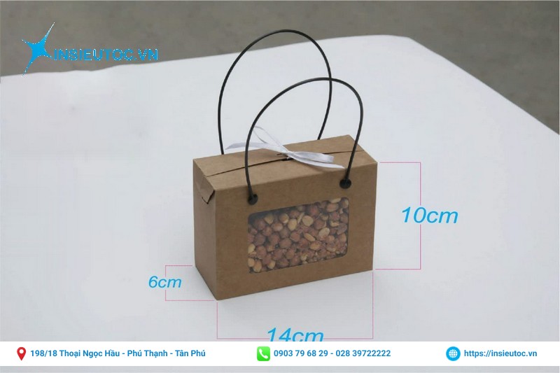 Hộp kraft có quai cầm