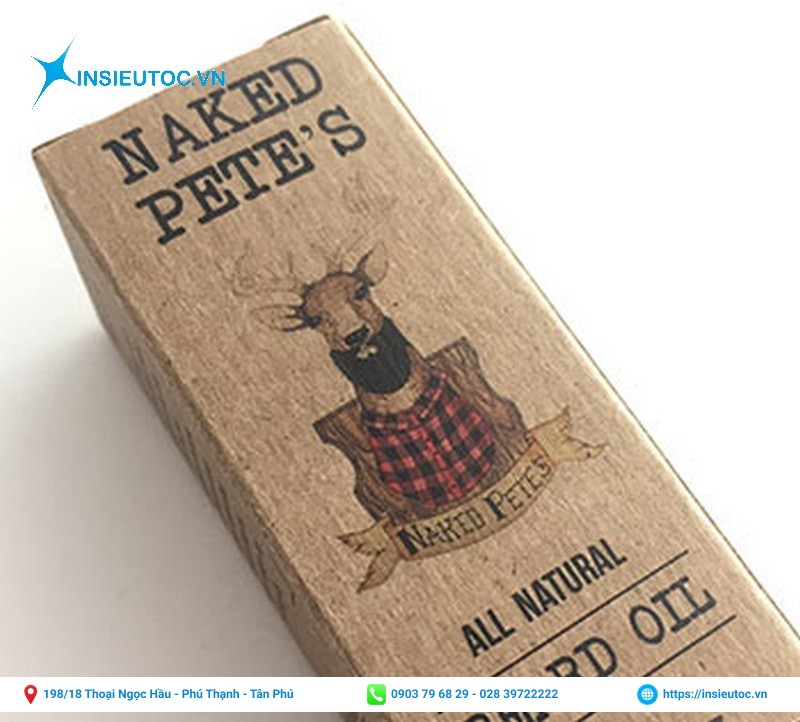 In họa tiết trên hộp giấy kraft