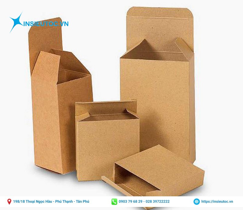 Hộp giấy kraft kiểu truyền thống, cơ bản