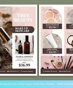 mẫu in tờ rơi mỹ phẩm