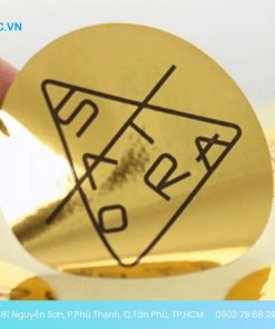 mẫu nhãn dán decal xi vàng