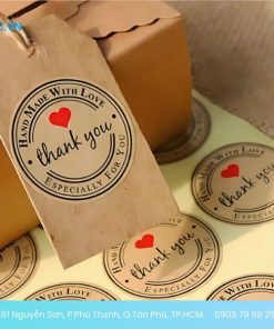mẫu tem nhãn giấy kraft