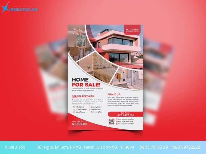 mẫu tờ rơi bất động sản độc đáo