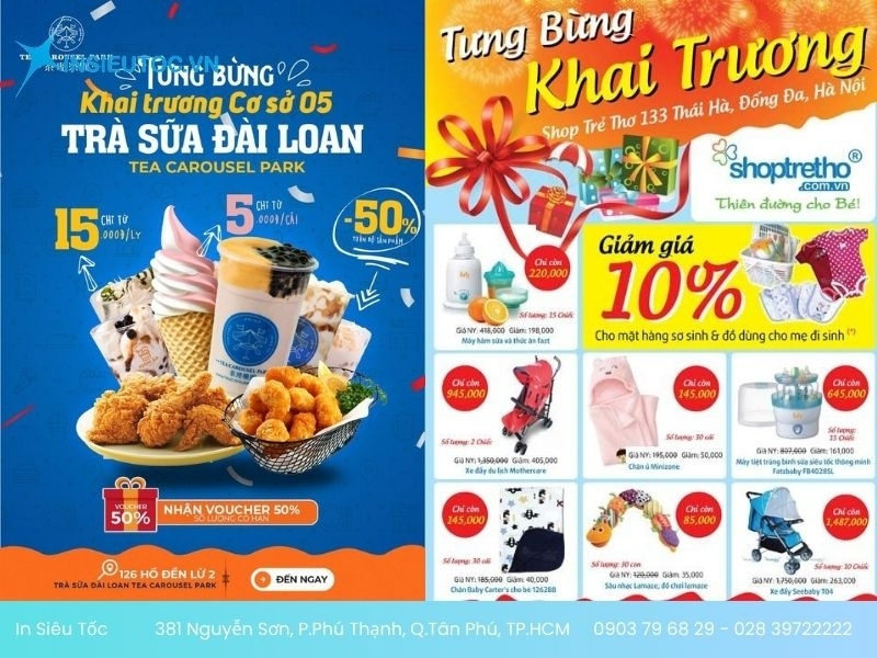 mẫu tờ rơi khai trương