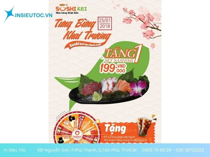 mẫu tờ rơi khai trương