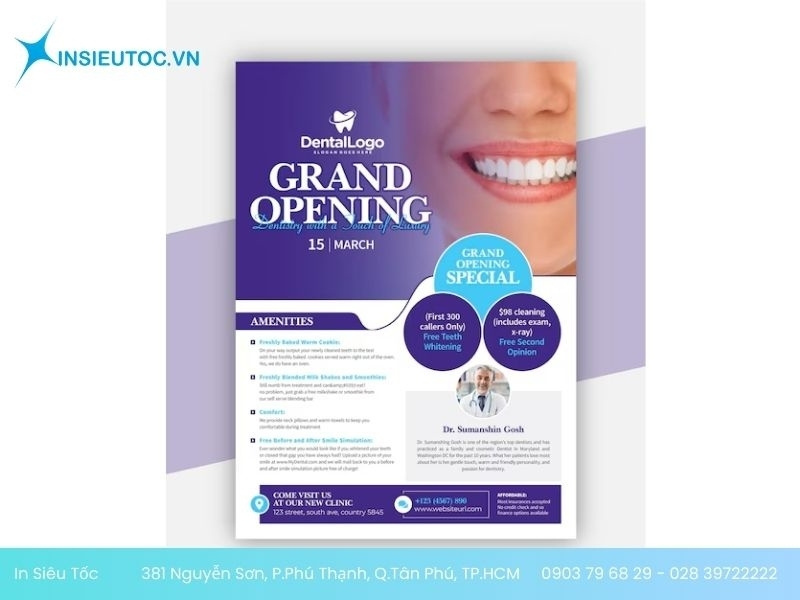 mẫu tờ rơi khai trương