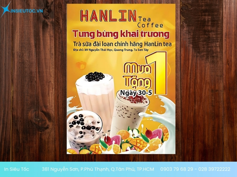 mẫu tờ rơi khai trương đẹp