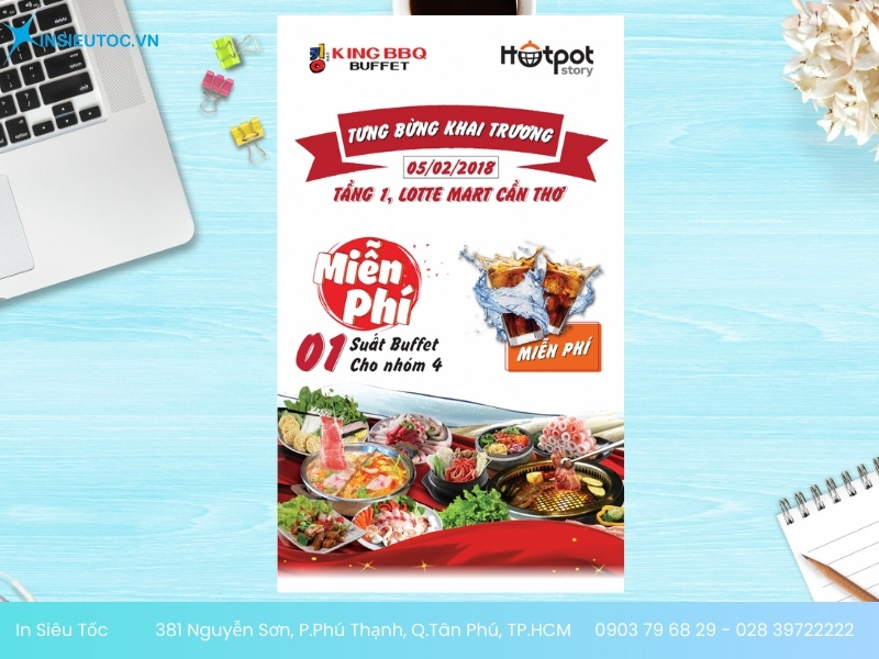 mẫu tờ rơi khai trương đẹp