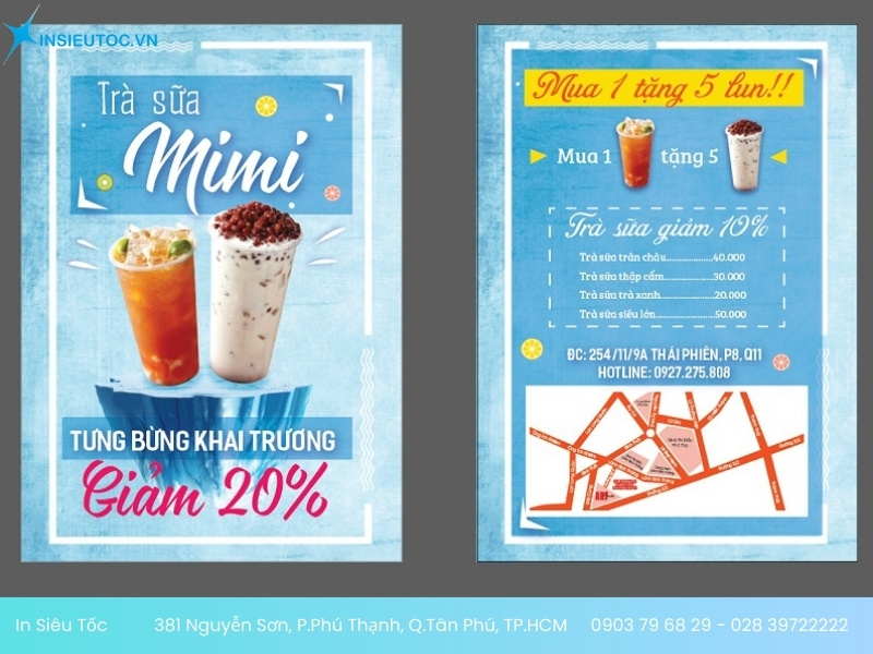 mẫu tờ rơi khai trương đẹp