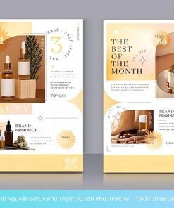 mẫu tờ rơi mỹ phẩm đẹp