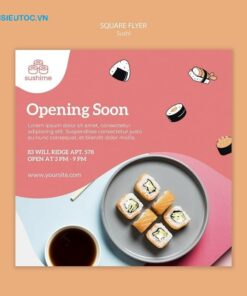 mẫu tờ rơi khai trương quán ăn