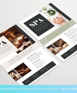 mẫu tờ rơi spa ấn tượng