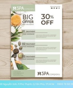 mẫu tờ rơi spa đẹp