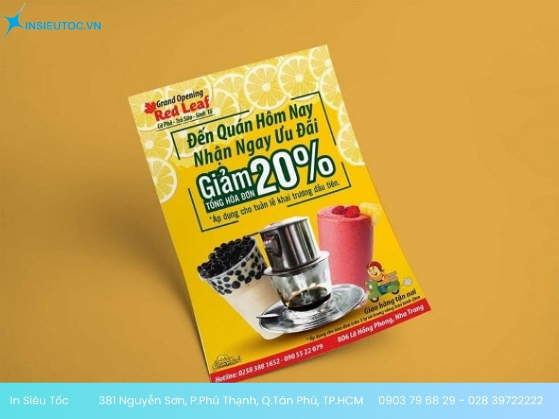 mẫu tờ rơi trà sữa đẹp