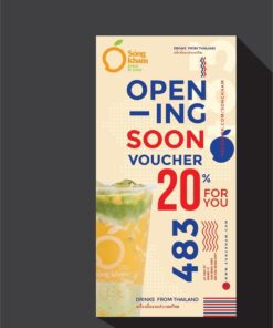 tờ rơi quảng cáo quán trà sữa