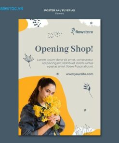 thiết kế tờ rơi khai trương