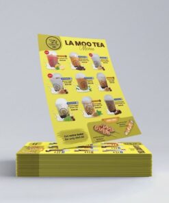 tờ rơi quán trà sữa nhiều loại