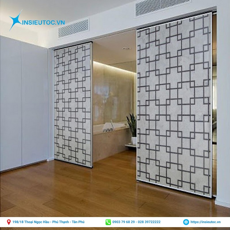 mẫu giấy dán trang trí không gian