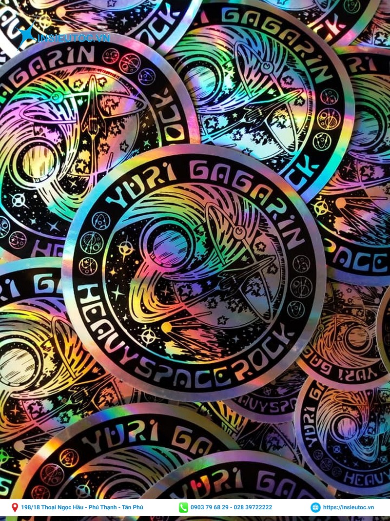 decal 3d bế hình tròn