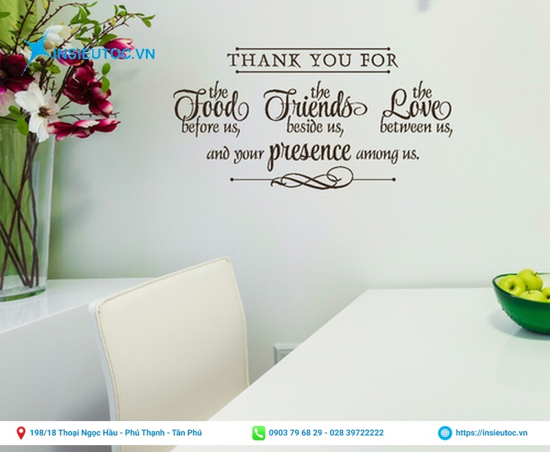 Mẫu decal trong trang trí tường chất lượng cao