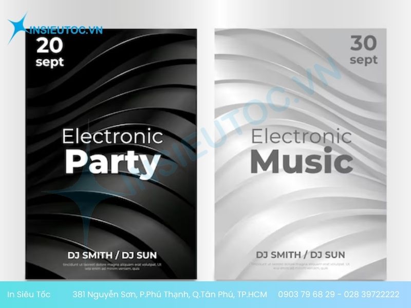 tờ rơi đen trắng đẹp