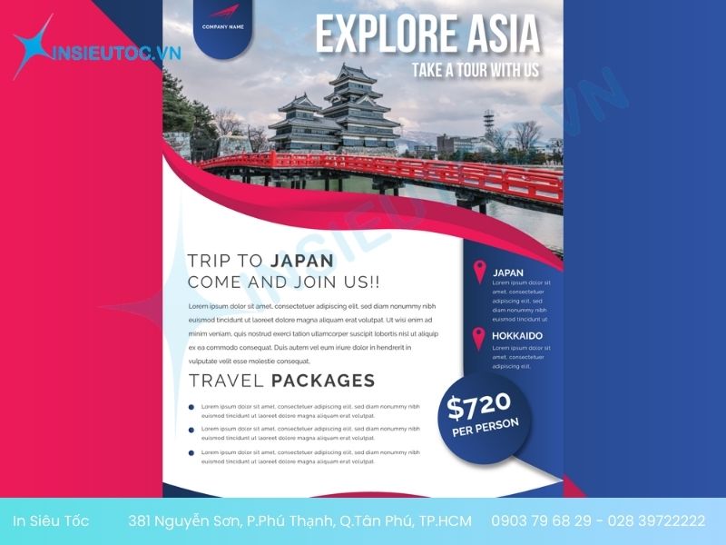 tờ rơi du lịch chuyên nghiệp