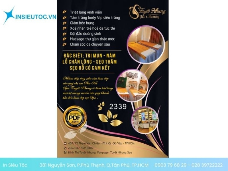 tờ rơi khai trương