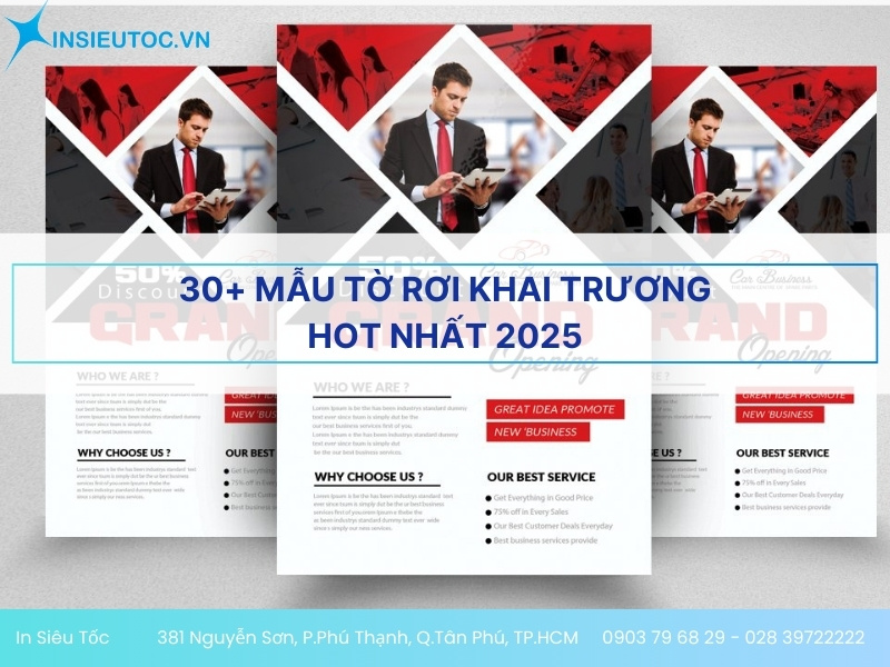 tờ rơi khai trương