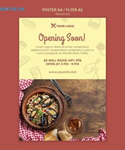 tờ rơi khai trương cửa hàng mì