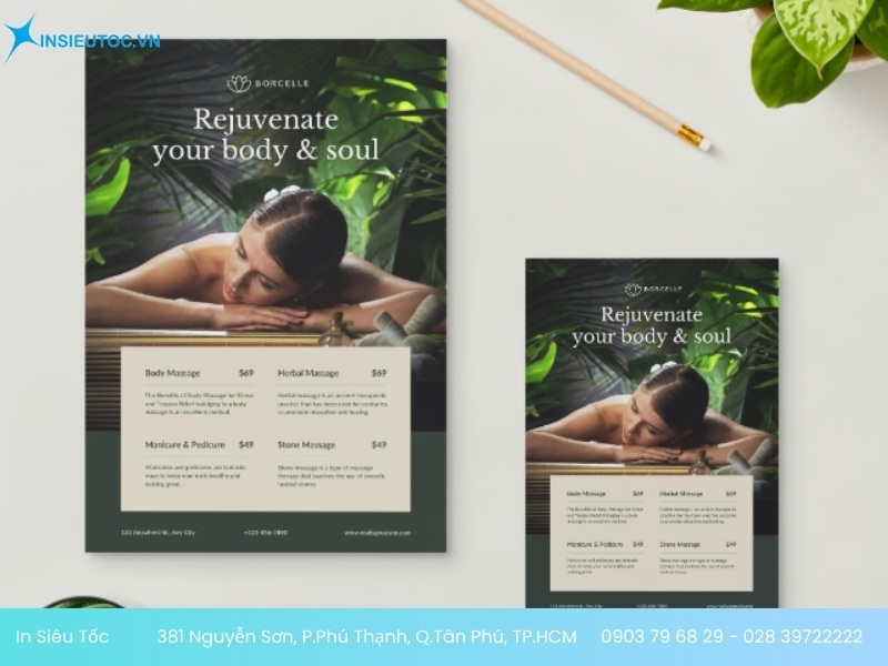 tờ rơi spa chất lượng tờ rơi spa chất lượng